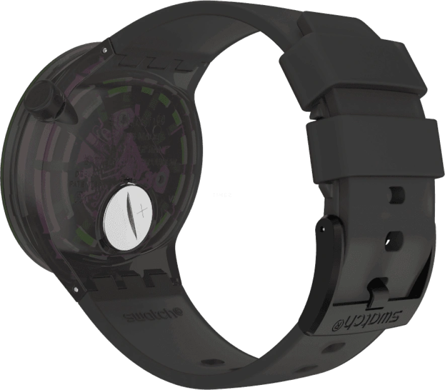 Swatch,THE BOLD 47mm,47mm,Plastic,Purple,SO27B113