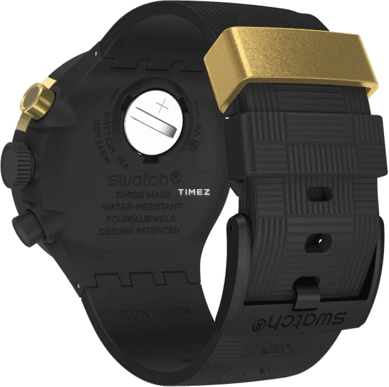 Swatch,THE BOLD 47mm,47mm,Plastic,Yellow,Quartz,Chronograph,Day,SB02Z400