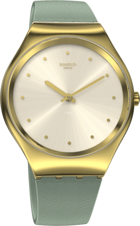 Swatch,SKIN 38mm,38mm,Gold,Closed,SYXG113