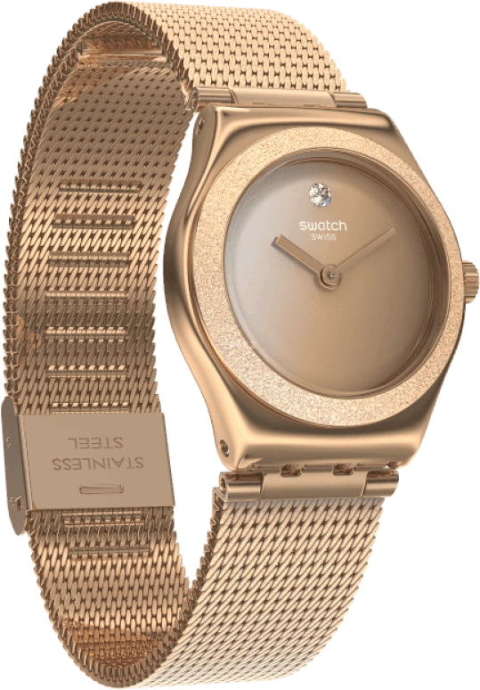Swatch,IRONY 25x28.70mm,25x28.70mm,Rose Gold,YSG166M