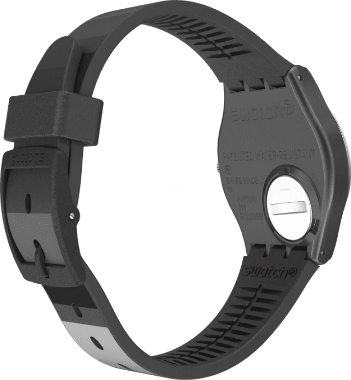 Swatch,Originals 34mm,34mm,Plastic,Black,Quartz,Round,GB430