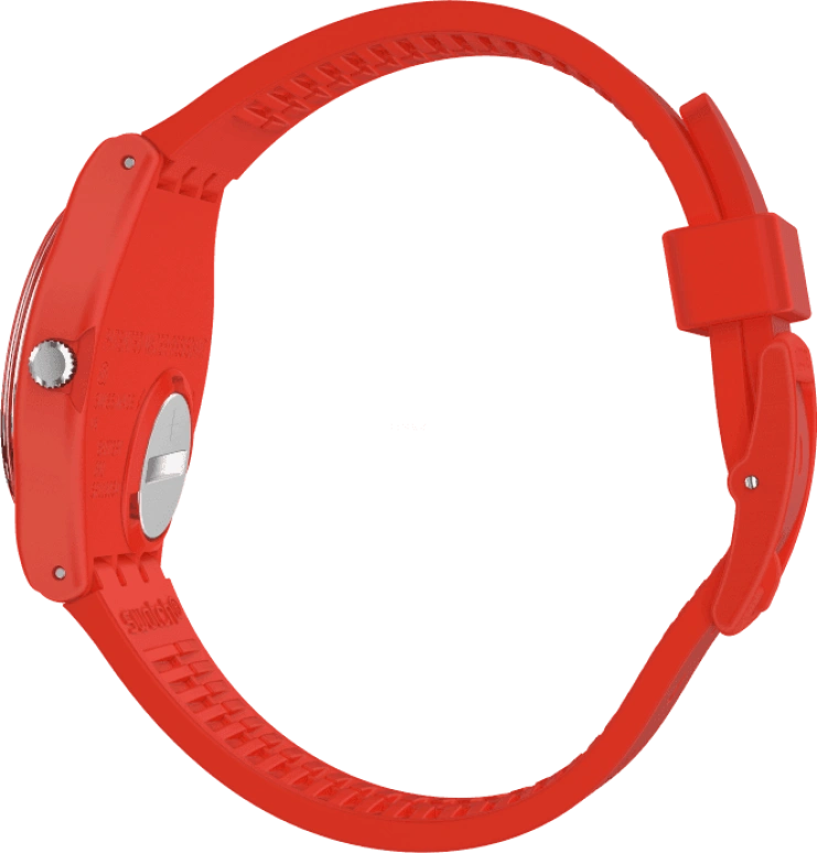 Swatch,Originals 34mm,34mm,Plastic,Red,GR183