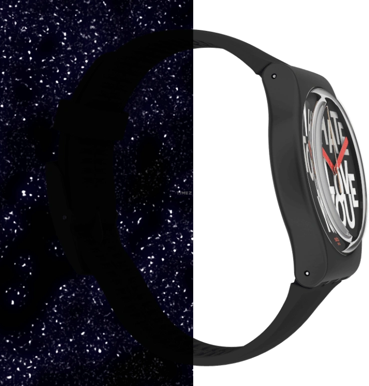 Swatch,Originals 41mm,41mm,Plastic,Black,Closed,SUOB185