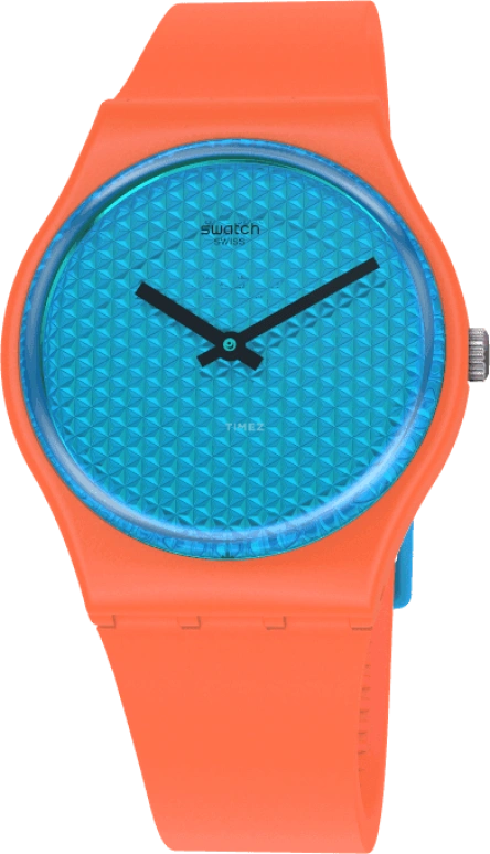 Swatch,Originals 34mm,34mm,Plastic,Blue,GO121