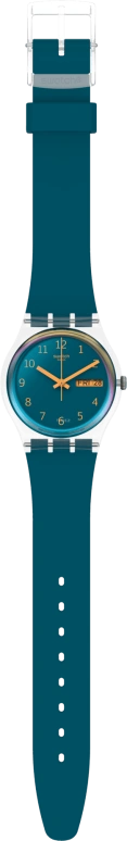 Swatch,Originals 34x39.20mm,34x39.20mm,Plastic,Coffee,Cyan,GE721
