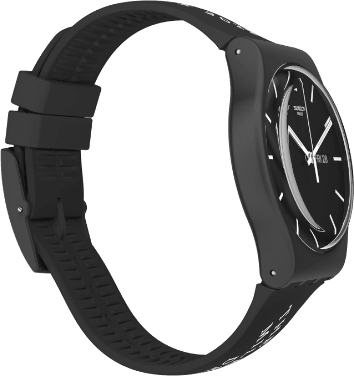 Swatch,Originals 41mm,41mm,Plastic,Black,SUOB720R