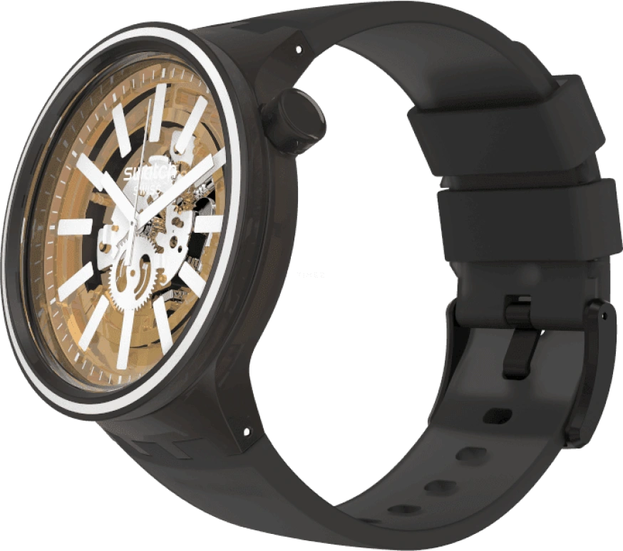 Swatch,THE BOLD 47mm,47mm,Plastic,Yellow,SO27B114