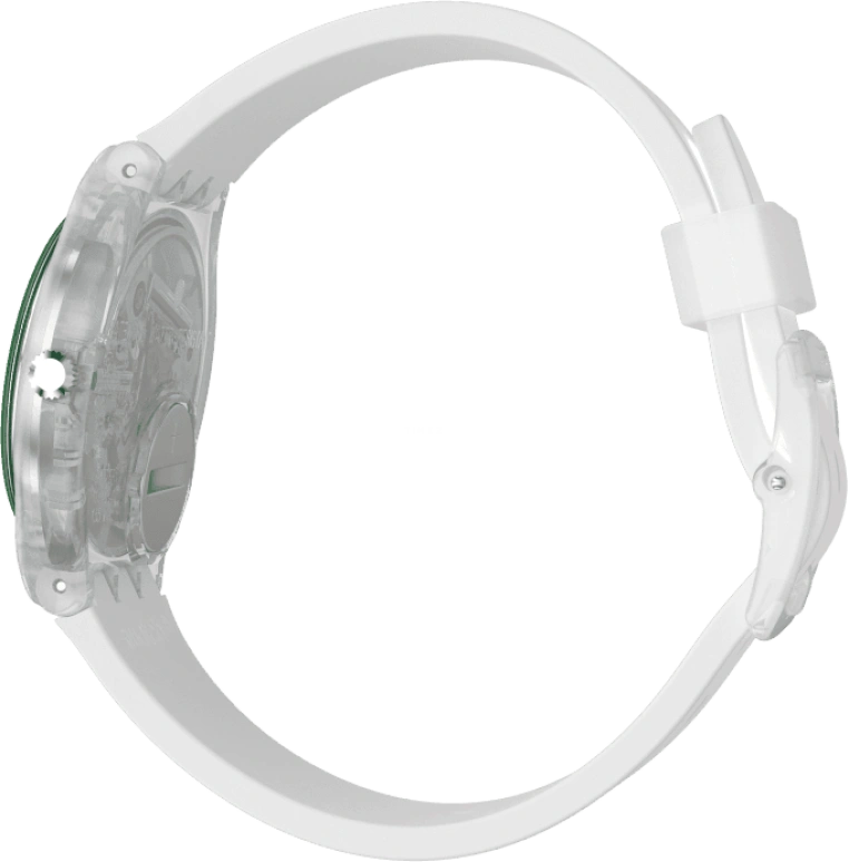 Swatch,Originals 34mm,34mm,Plastic,Pink,Green,Sapphire,Crystal Glass,GE714