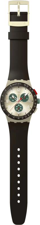 Swatch,Originals 42mm,42mm,Plastic,khaki,Quartz,Chronograph,Day,SUST402