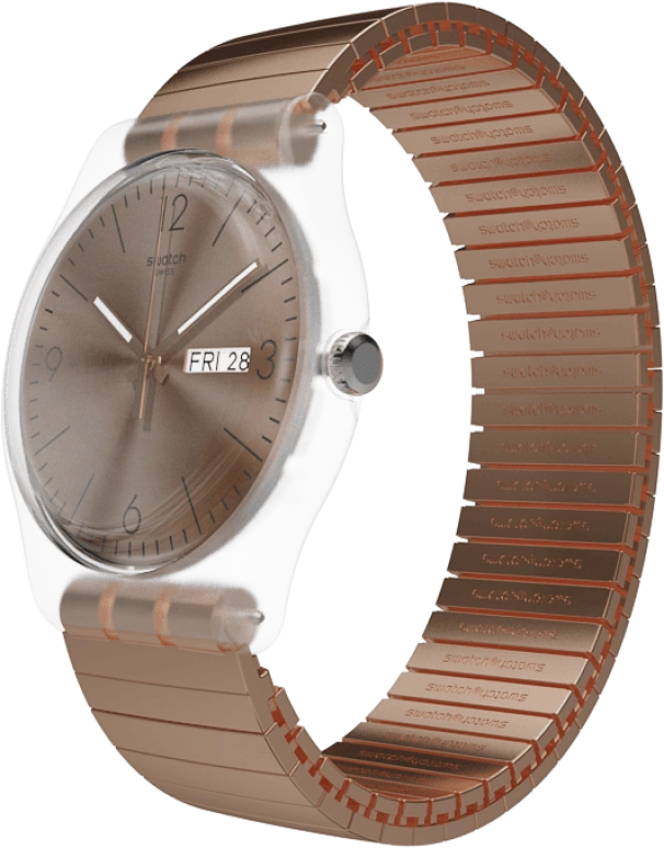 Swatch,Originals 41mm,41mm,Plastic,Gold,SUOK707