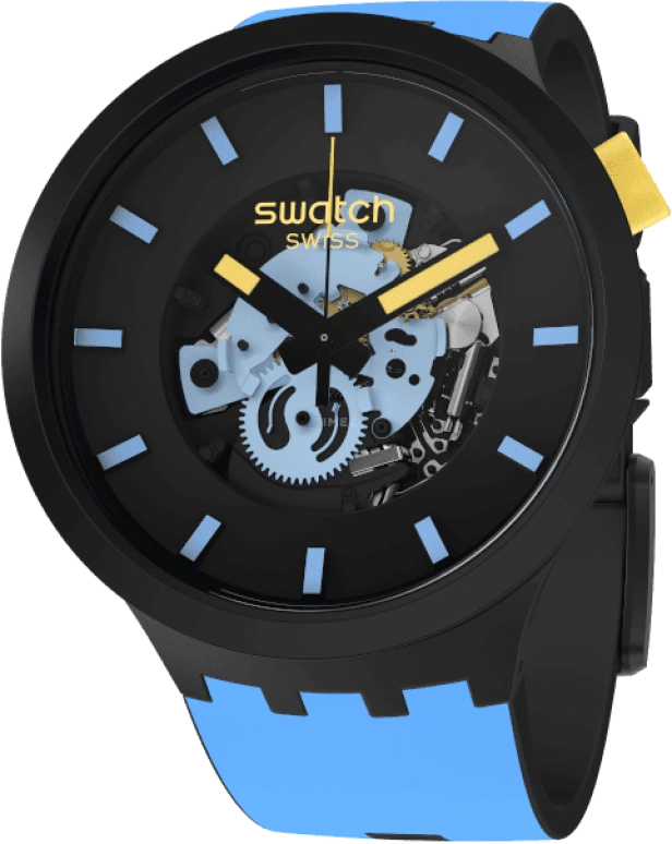 Swatch,THE BOLD 47mm,47mm,Black,SB03B108