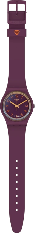 Swatch,Other 34mm,34mm,Plastic,Purple,Quartz,Tonneau,SVHV100,SVHV100-5300