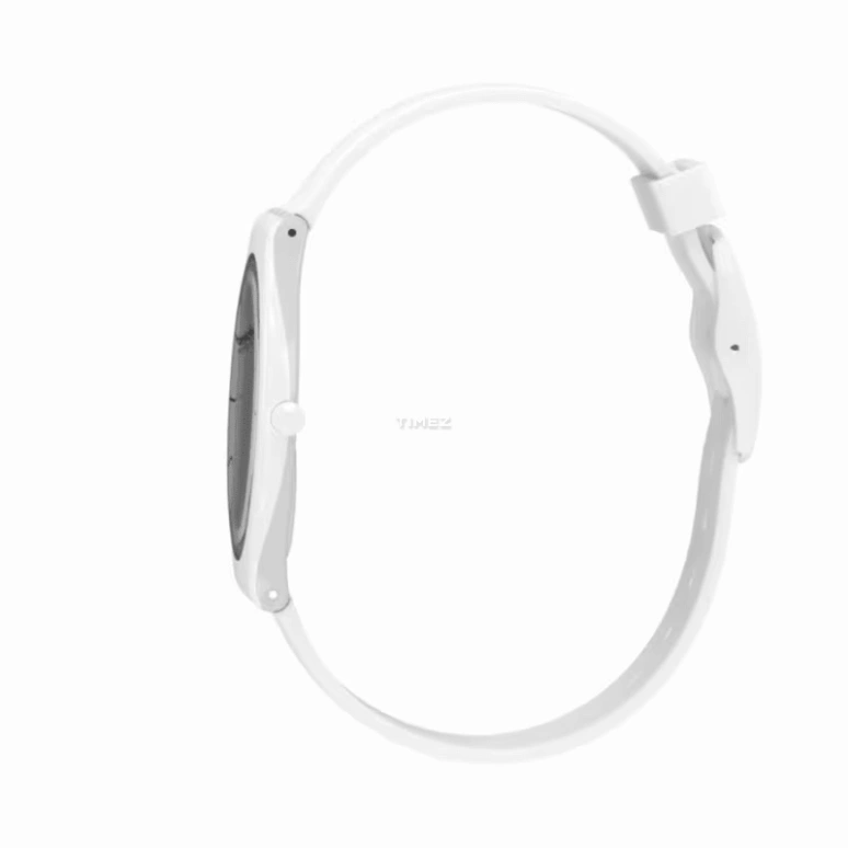 Swatch,SKIN 36.80mm,36.80mm,Plastic,White,Quartz,Tonneau,SVOW100