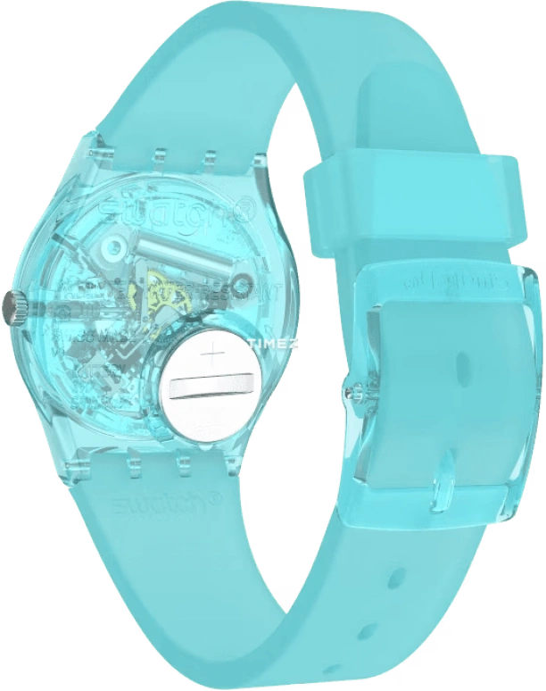 Swatch,Originals 34mm,34mm,Plastic,Blue,Quartz,Tonneau,GL123
