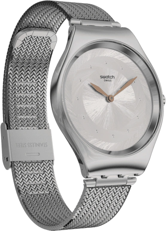 Swatch,SKIN 38mm,38mm,Stainless Steel,Pink Red,Red,SYXS117M