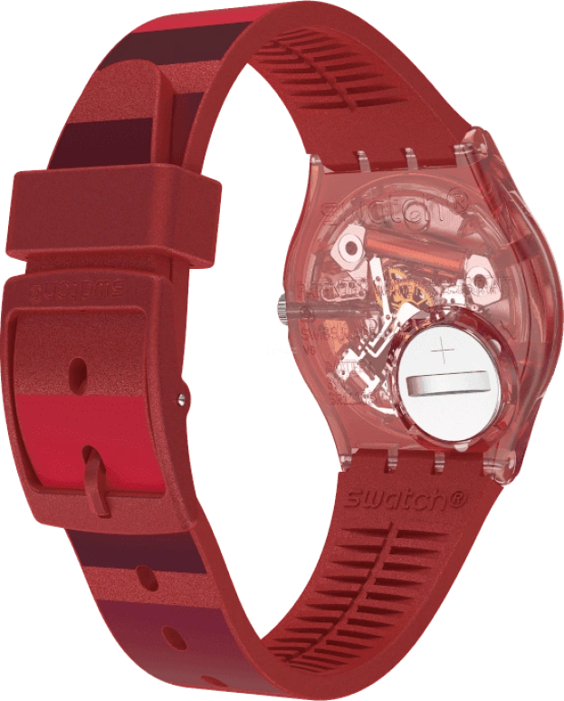 Swatch,Originals 34x39.20mm,34x39.20mm,Plastic,Red,GR406