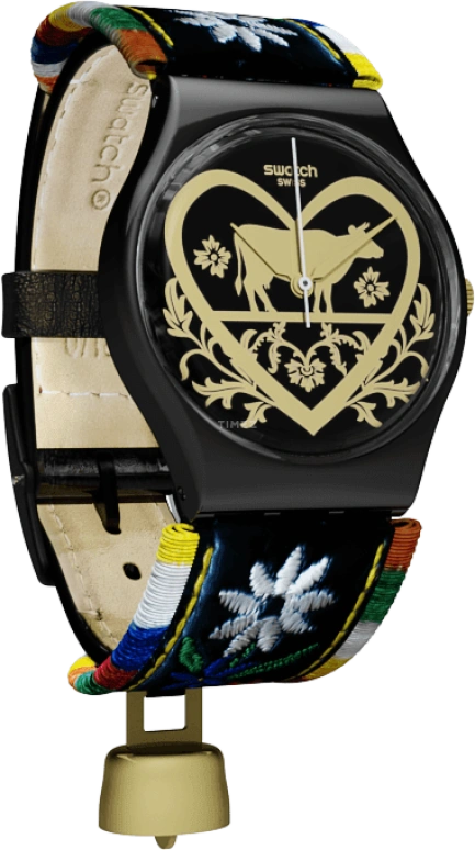 Swatch,Originals 34mm,34mm,Plastic,Black,GB285