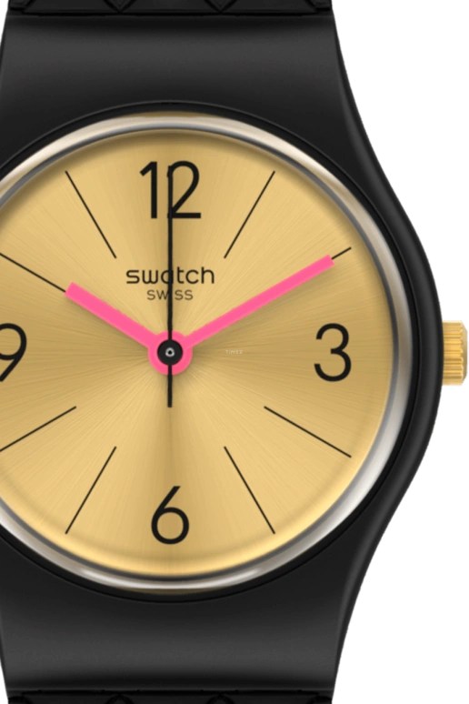 Swatch,Originals 25x31.40mm,25x31.40mm,Plastic,Gold,LB187