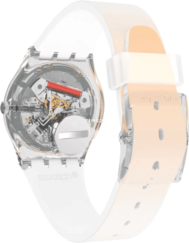 Swatch,Originals 34mm,34mm,Plastic,Orange,Green,Quartz,Date,Day,GE720