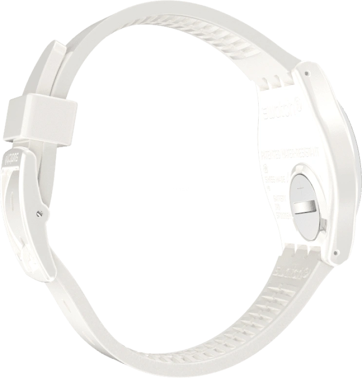 Swatch,Other 34mm,34mm,Plastic,White,Sapphire,Crystal Glass,GZ711