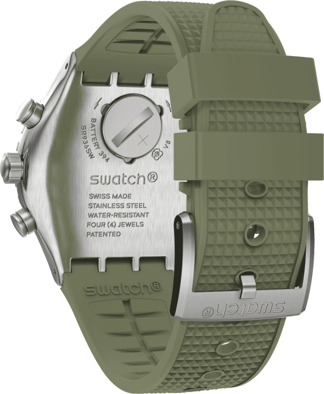 Swatch,IRONY 43mm,43mm,Stainless Steel,Green,YVS488