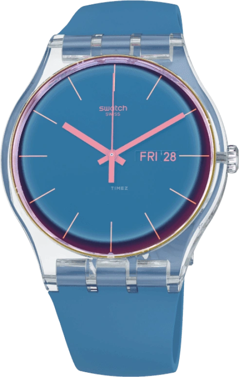 Swatch,Originals 41mm,41mm,Plastic,Blue,SUOK711