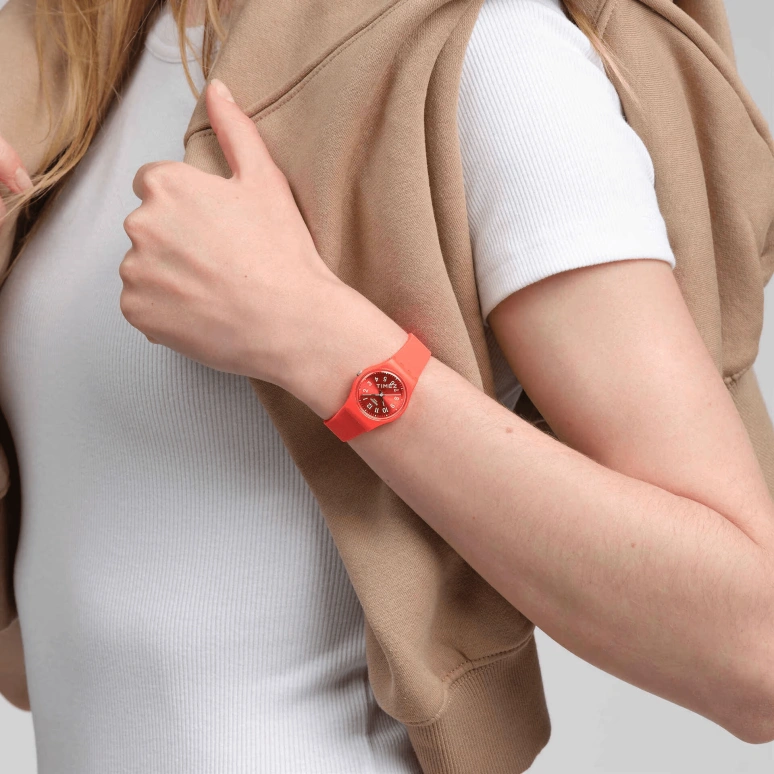Swatch,Originals 25mm,25mm,Plastic,Orange,Quartz,Sapphire,Crystal Glass,Tonneau,LP165