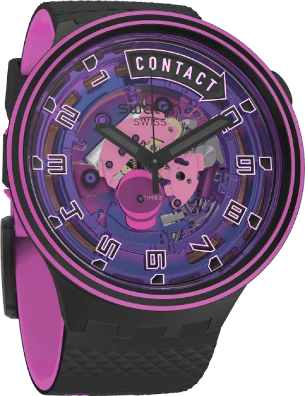 Swatch,Other 47mm,47mm,Sapphire,Crystal Glass,SB01B126