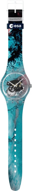 Swatch,Originals 41mm,41mm,Plastic,Blue,Transparent,Pink,Quartz,Round,Transparent,SUOK144,SUOK144-067