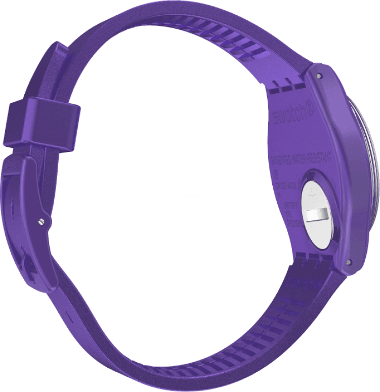 Swatch,Originals 34mm,34mm,Plastic,Purple,GV402