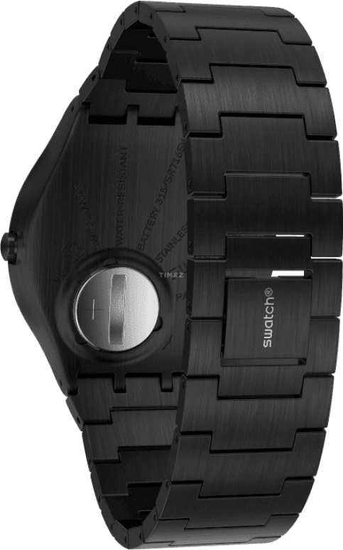 Swatch,SKIN ,Stainless Steel,Black,SS07B100G