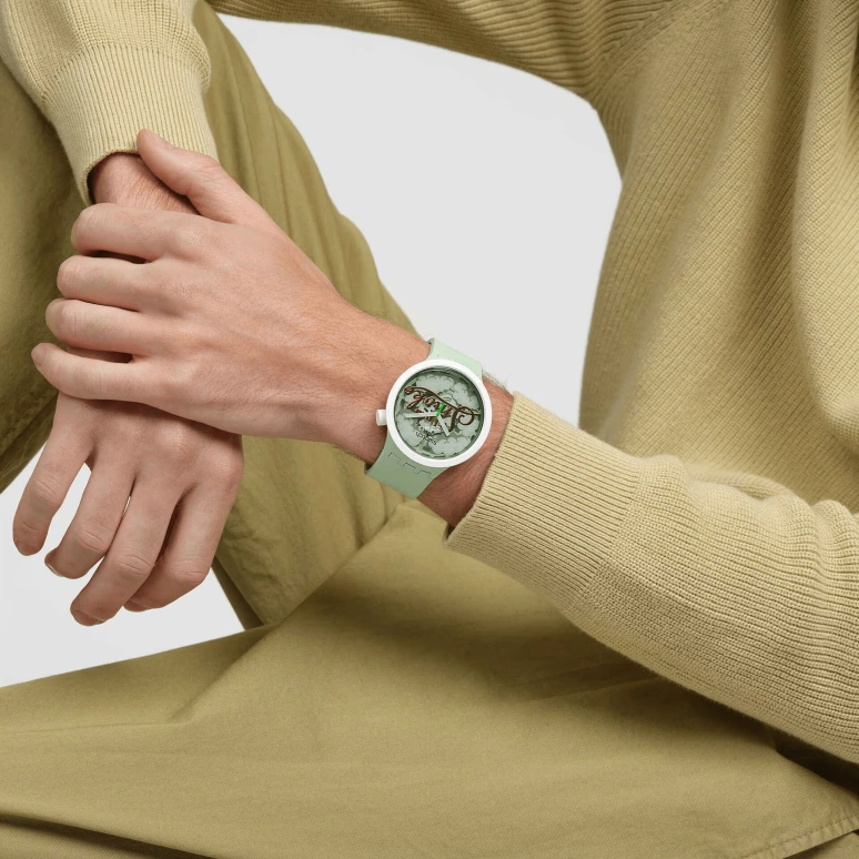 Swatch,THE BOLD 47mm,47mm,Bioceramic,Transparent,Multi-Color,Quartz,Glass,Round,SB03Z103