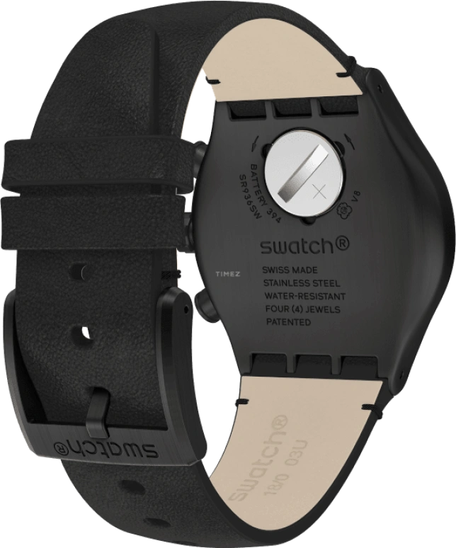 Swatch,IRONY 43x49mm,43x49mm,Black,YVB410
