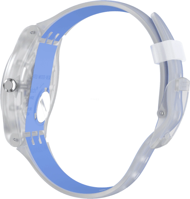 Swatch,Originals 41mm,41mm,Plastic,Skeleton,Quartz,Round,Transparent,SUOK156