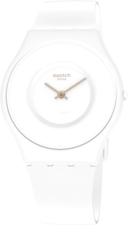 Swatch,SKIN 34mm,34mm,Ceramic,White,Quartz,SS09W100
