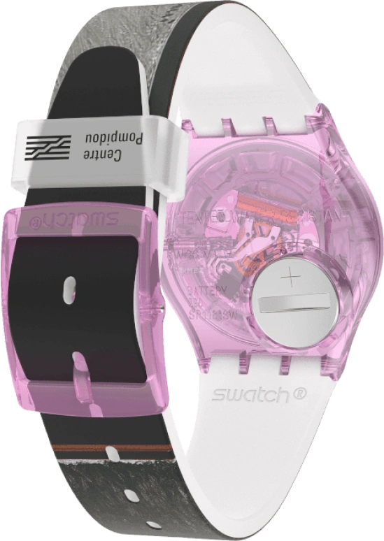 Swatch,Originals 34mm,34mm,Plastic,Multi-Color,Quartz,Sapphire,Crystal Glass,Round,GZ356