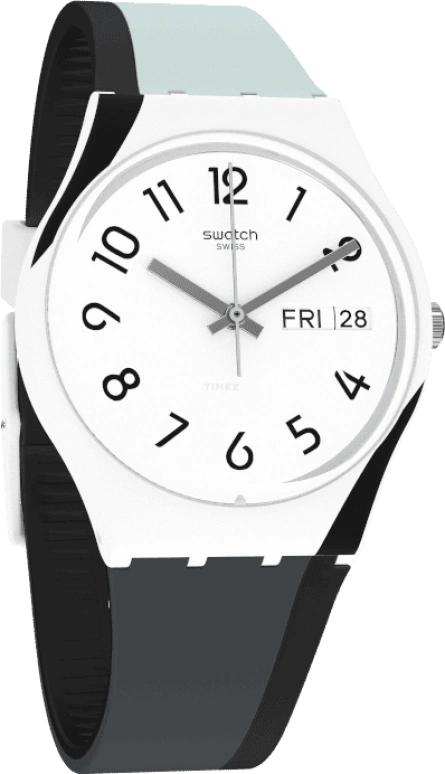 Swatch,Originals 34mm,34mm,Plastic,White,GW711