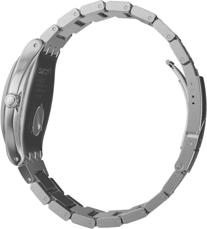 Swatch,IRONY 42.70mm,42.70mm,Stainless Steel,Black,YWS439G