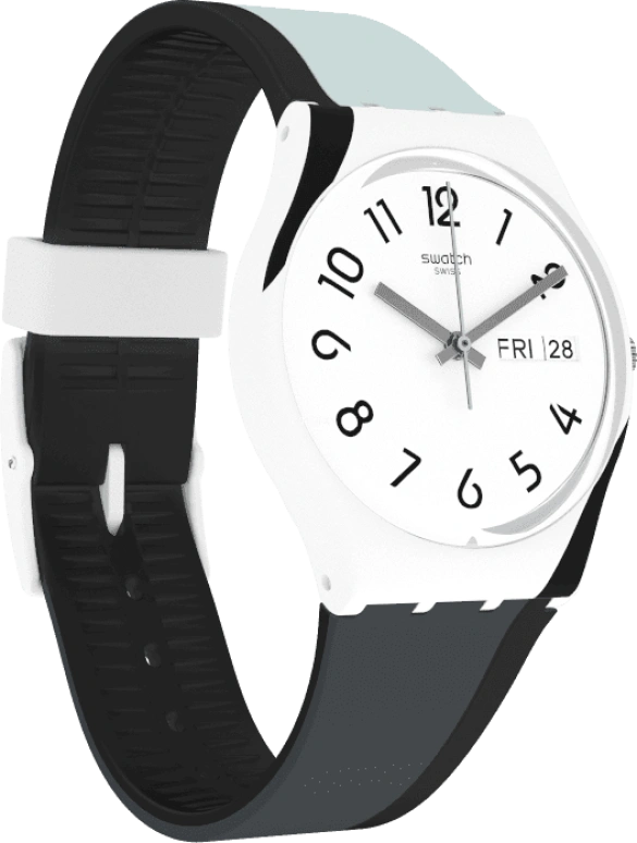 Swatch,Originals 34mm,34mm,Plastic,White,GW711