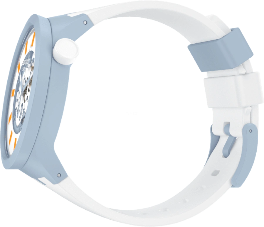 Swatch,THE BOLD 47mm,47mm,Bioceramic,Ceramic,White,SB03N101