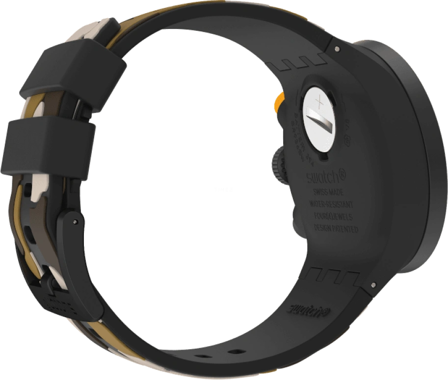 Swatch,THE BOLD 47mm,47mm,Plastic,Black,SB02B410