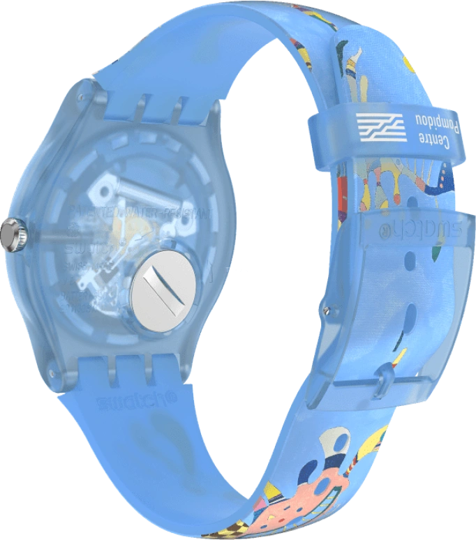 Swatch,Originals 41mm,41mm,Plastic,Blue,Quartz,Sapphire,Crystal Glass,Round,SUOZ342