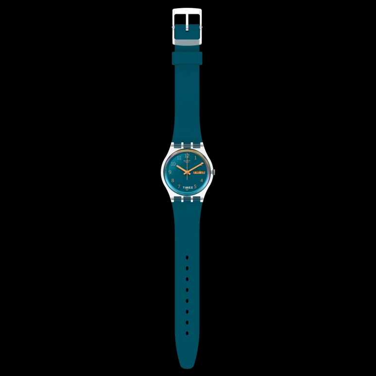 Swatch,Originals 34mm,34mm,Bio-sourced,Blue,Quartz,Date,Day,SO28K700,SO28K700-S14