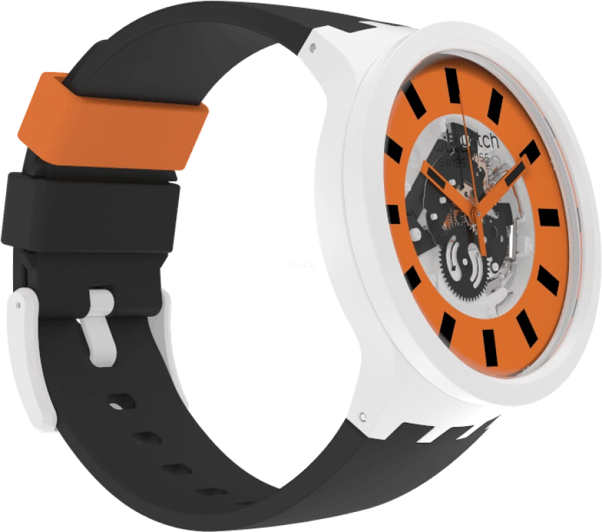 Swatch,THE BOLD 47mm,47mm,Bioceramic,Ceramic,Orange,SB03M104