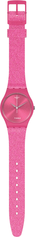 Swatch,Other 34mm,34mm,Bio-sourced,Pink Red,Pink,Quartz,Sapphire,Crystal Glass,Round,SO28P101