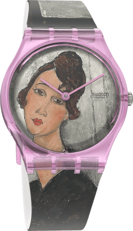 Swatch,Originals 34mm,34mm,Plastic,Multi-Color,Quartz,Sapphire,Crystal Glass,Round,GZ356