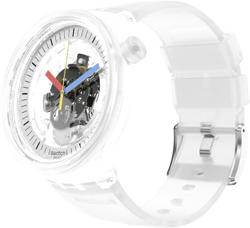Swatch,CLEAR 47mm,47mm,Open,SB01K100