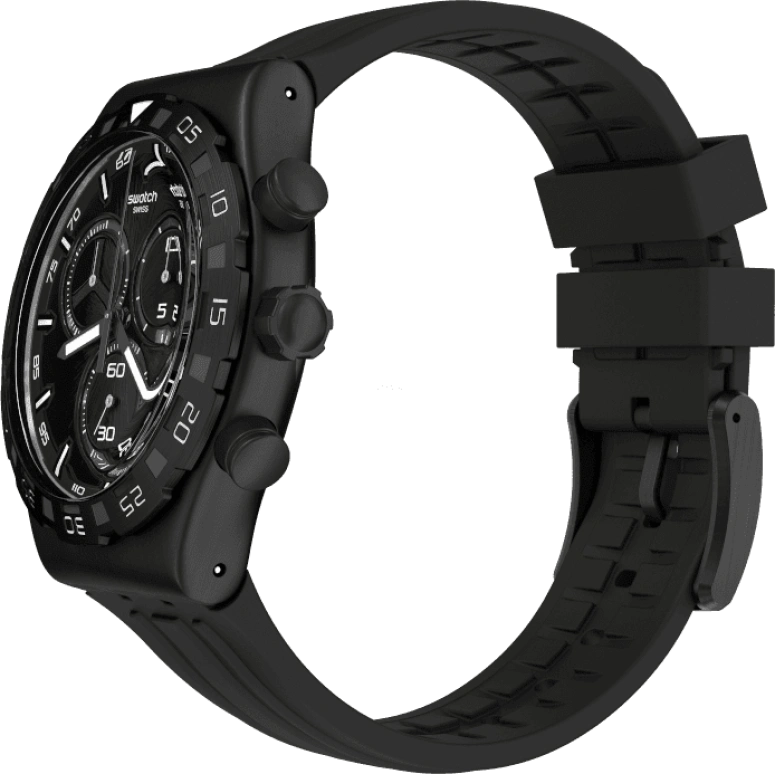 Swatch,IRONY 43x49mm,43x49mm,Black,YVB409