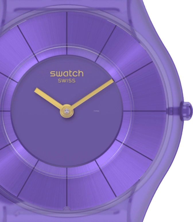 Swatch,SKIN 34mm,34mm,Bioceramic,Purple,SS08V103