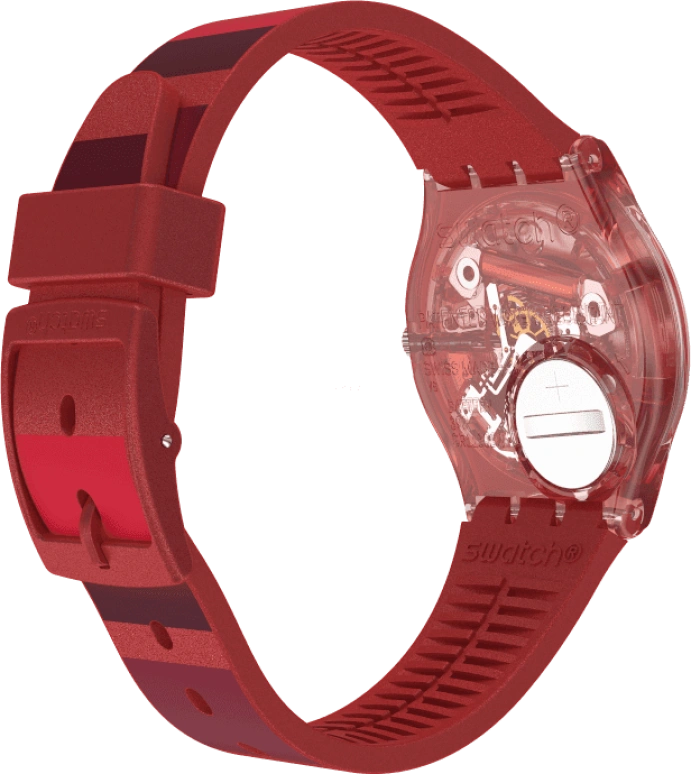 Swatch,Originals 34x39.20mm,34x39.20mm,Plastic,Red,GR406